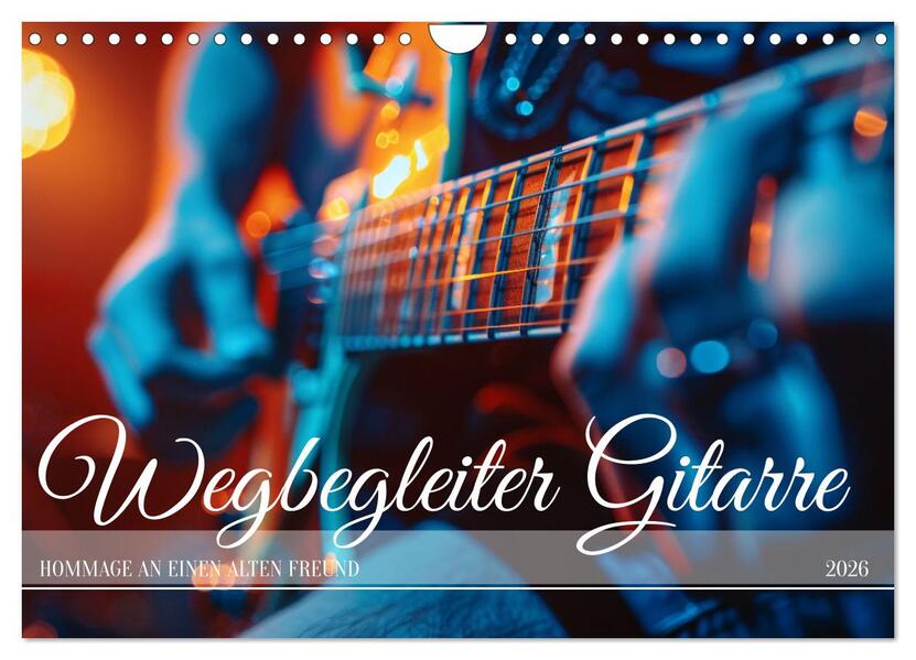 Produktbild: Wegbegleiter Gitarre (Wandkalender 2026 DIN A4 quer), CALVENDO Monatskalender | Kerstin Waurick, Calvendo
