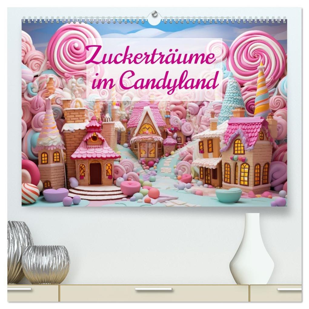 Produktbild: Zuckerträume im Candyland (hochwertiger Premium Wandkalender 2026 DIN A2 quer), Kunstdruck in Hochglanz | Calvendo, Ally Bee