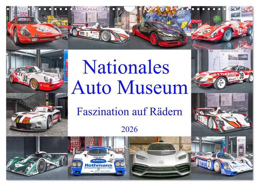 Produktbild: Nationales Auto Museum, Faszination auf Rädern (Wandkalender 2026 DIN A3 quer), CALVENDO Monatskalender | Bodo Schmidt Photography, Calvendo