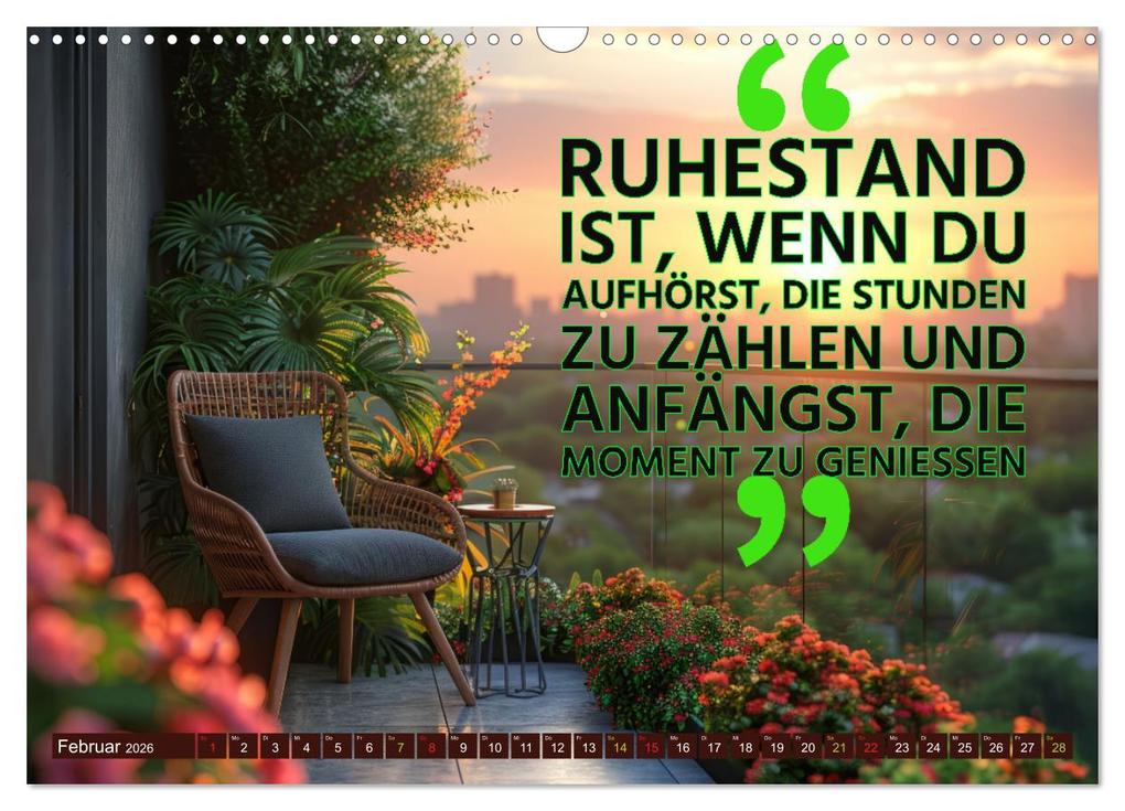 Weitere Ansicht: Ruhestand - das Leben neu entdecken (Wandkalender 2026 DIN A3 quer), CALVENDO Monatskalender | Susan Michel, Calvendo