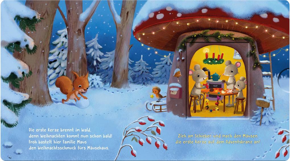 Weitere Ansicht: Es leuchtet im Wald, kommt Weihnachten bald? | Anja Kiel