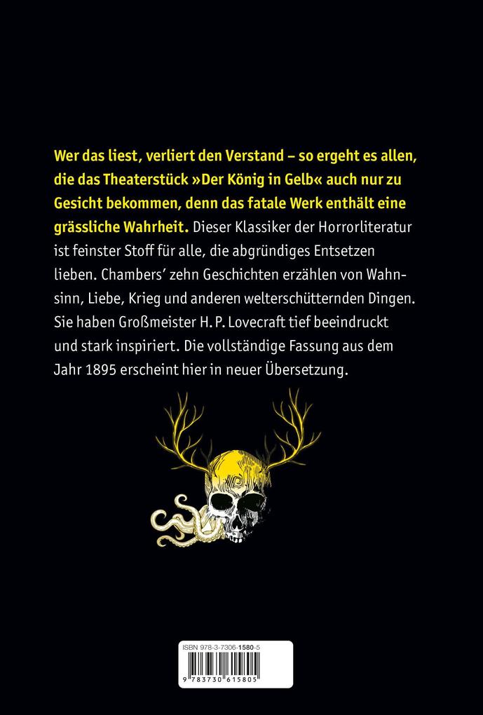 Weitere Ansicht: Der König in Gelb. Horrorgeschichten | Robert W. Chambers