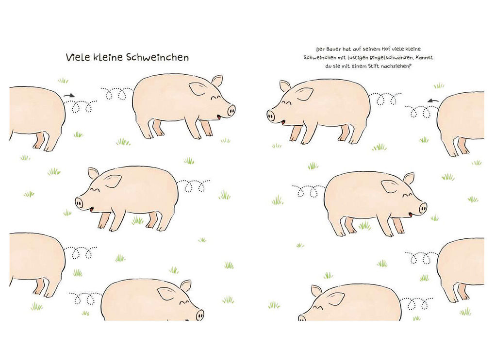 Weitere Ansicht: Mein kunterbuntes Buch der schönsten Schwungübungen. Schreibvorbereitung für Kindergarten, Vorschule und Grundschule. Ab 4 Jahre | Nico Sternbaum