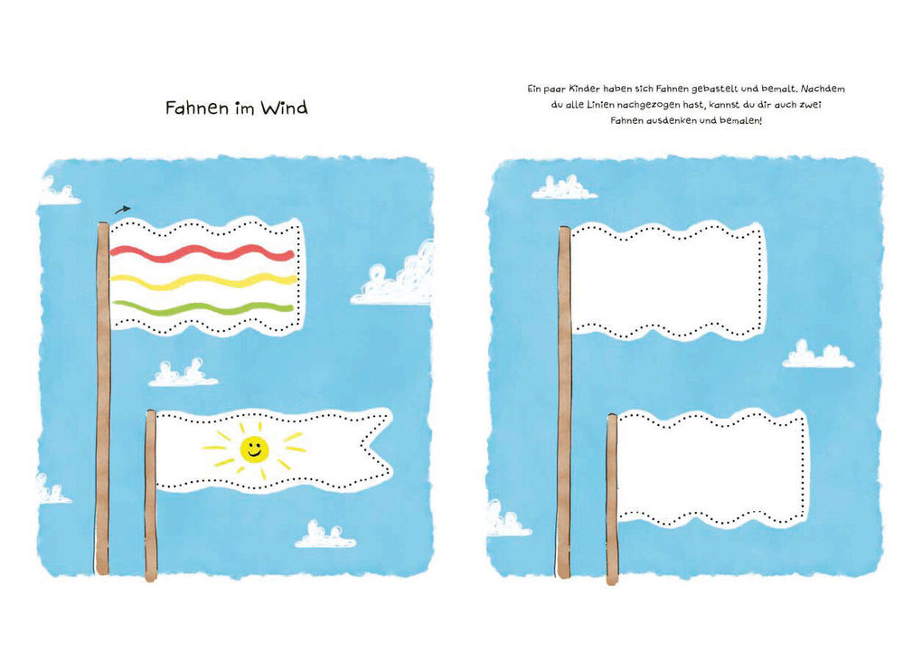 Weitere Ansicht: Mein kunterbuntes Buch der schönsten Schwungübungen. Schreibvorbereitung für Kindergarten, Vorschule und Grundschule. Ab 4 Jahre | Nico Sternbaum