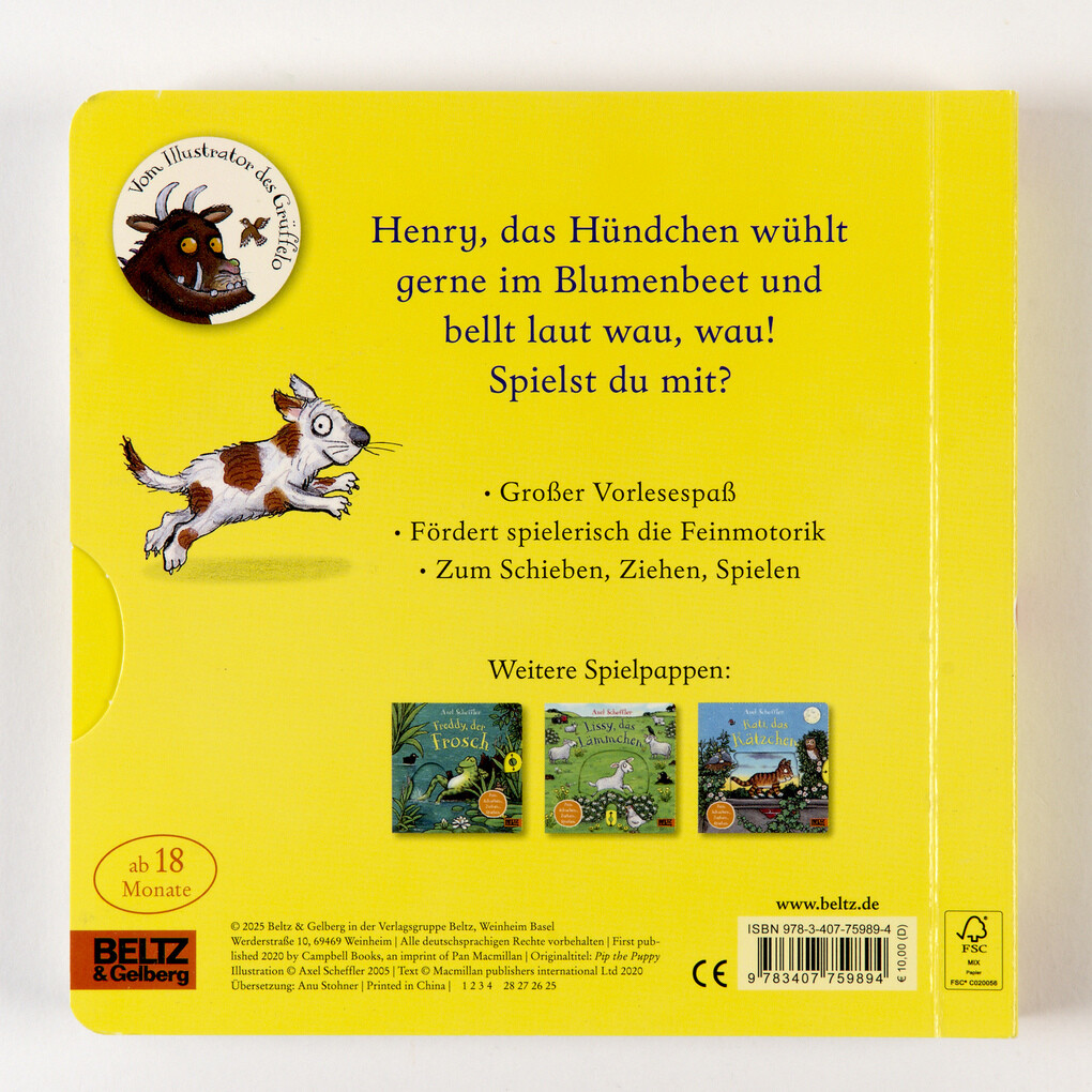 Weitere Ansicht: Henry, das Hündchen | Axel Scheffler