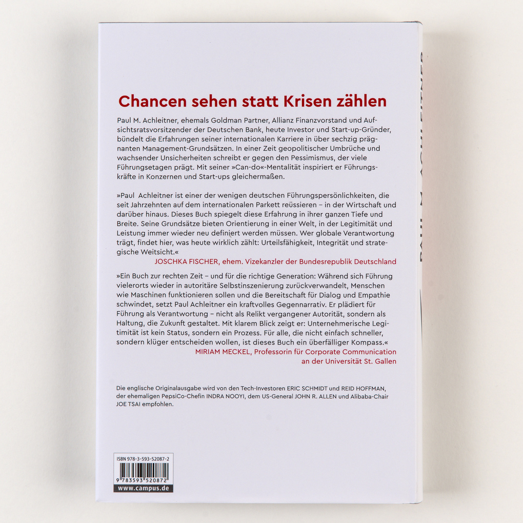 Weitere Ansicht: Erfahrung beschleunigen! | Paul M. Achleitner