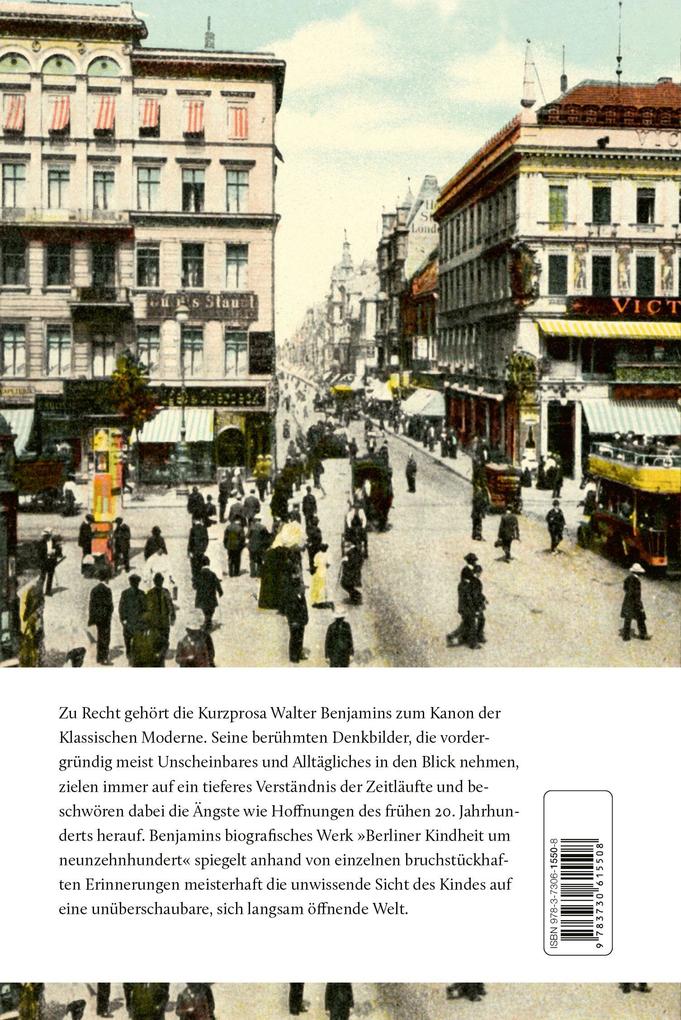 Weitere Ansicht: Berliner Kindheit um 1900 | Walter Benjamin