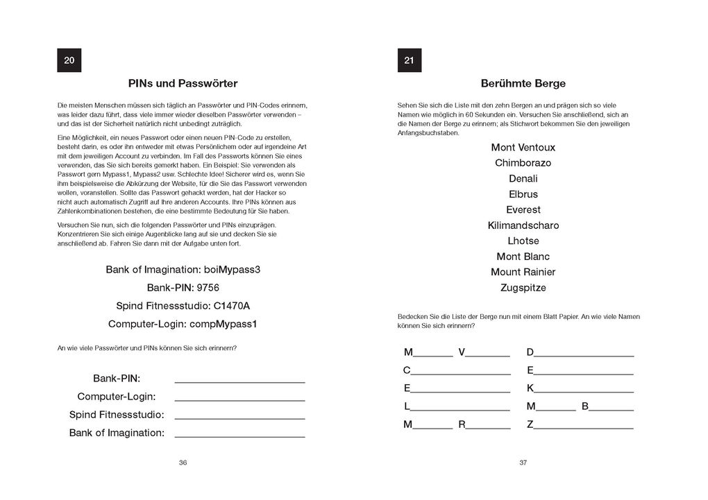 Weitere Ansicht: Gedächtnistraining - 95 knifflige Herausforderungen für einen scharfen Verstand | Gareth Moore