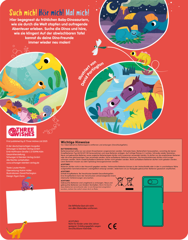 Weitere Ansicht: Such mich! Hör mich! Mal mich! Dino-Babys | Louise Martin, Schwager & Steinlein Verlag