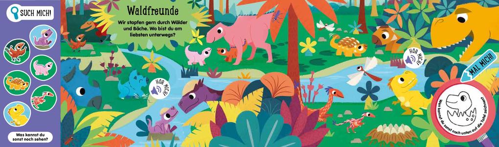 Weitere Ansicht: Such mich! Hör mich! Mal mich! Dino-Babys | Louise Martin, Schwager & Steinlein Verlag