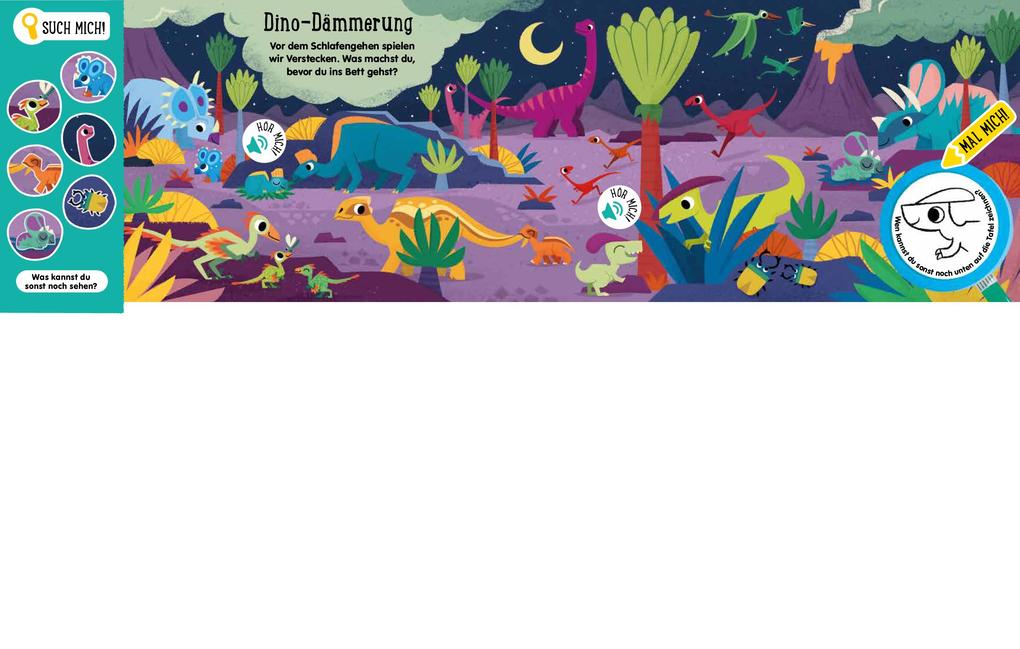Weitere Ansicht: Such mich! Hör mich! Mal mich! Dino-Babys | Louise Martin, Schwager & Steinlein Verlag