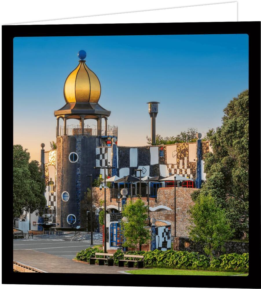 Weitere Ansicht: Hundertwasser Puzzle mit Grußkarte | Glarus/CH Namida AG