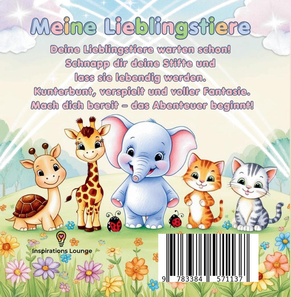 Weitere Ansicht: Meine Lieblingstiere - Mein erstes Tier-Malbuch für Mädchen ab 3 | S&L Inspirations-Lounge