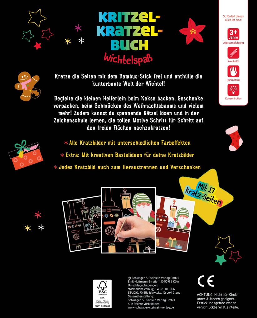 Weitere Ansicht: Kritzel-Kratzel-Buch Wichtelspaß