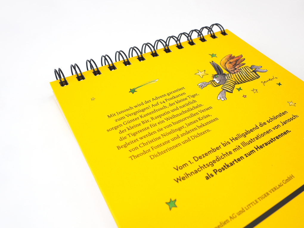 Weitere Ansicht: Janoschs heiterer Adventskalender. 24 Postkarten für die Weihnachtszeit (Advents-Postkartenaufsteller) | Janosch