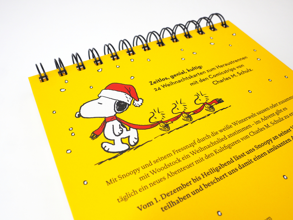 Weitere Ansicht: Snoopys Adventskalender. 24 Postkarten für die Weihnachtszeit (Advents-Postkartenaufsteller) | Charles M. Schulz