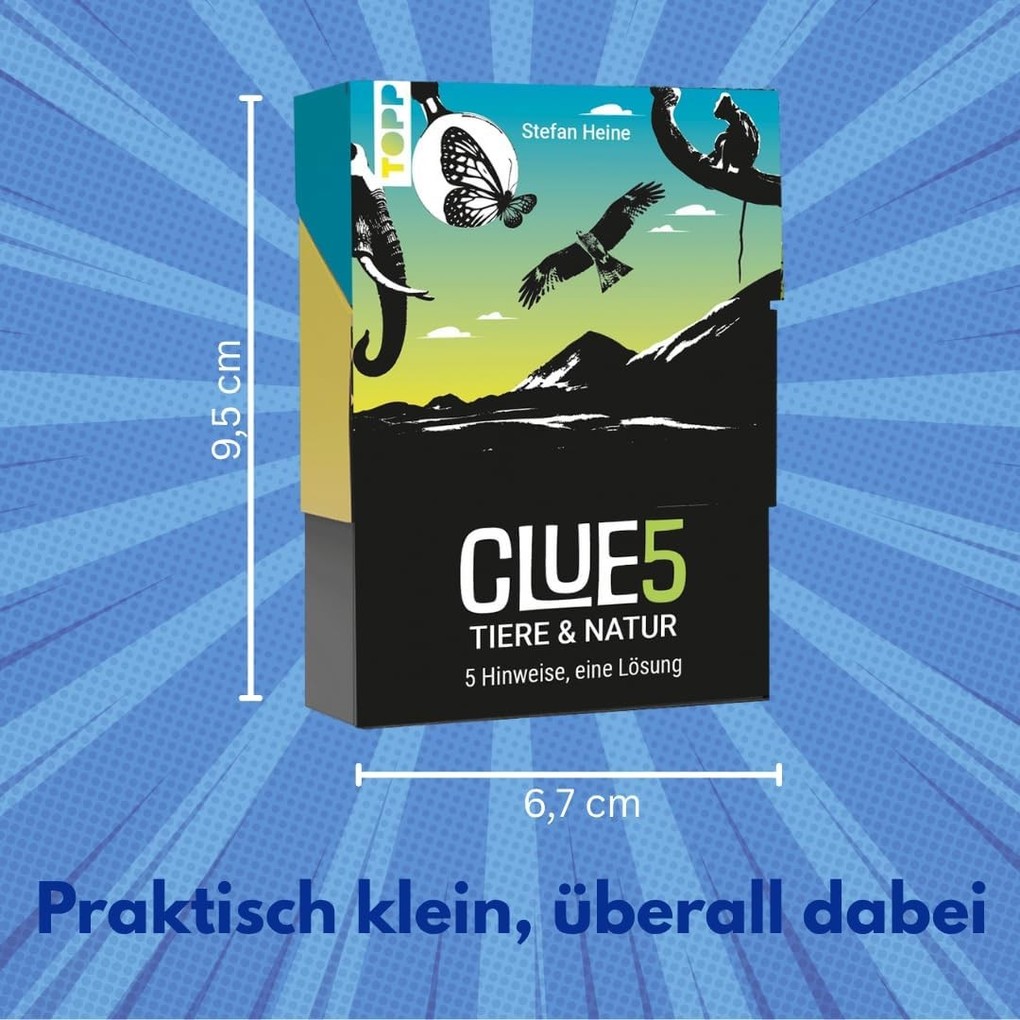 Weitere Ansicht: CLUE5 #Tiere. 5 Hinweise, nur eine Lösung. Das Trend-Quiz für deine Tasche | Stefan Heine