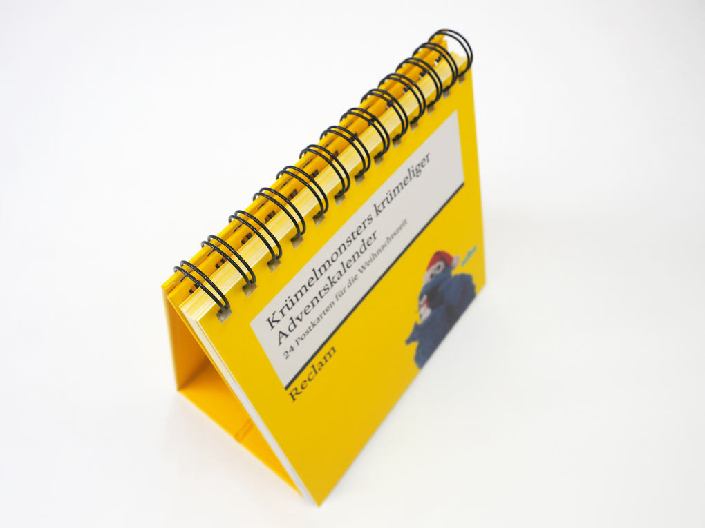 Weitere Ansicht: Krümelmonsters krümeliger Adventskalender. 24 Postkarten für die Weihnachtszeit (Advents-Postkartenaufsteller) | Das Krümelmonster