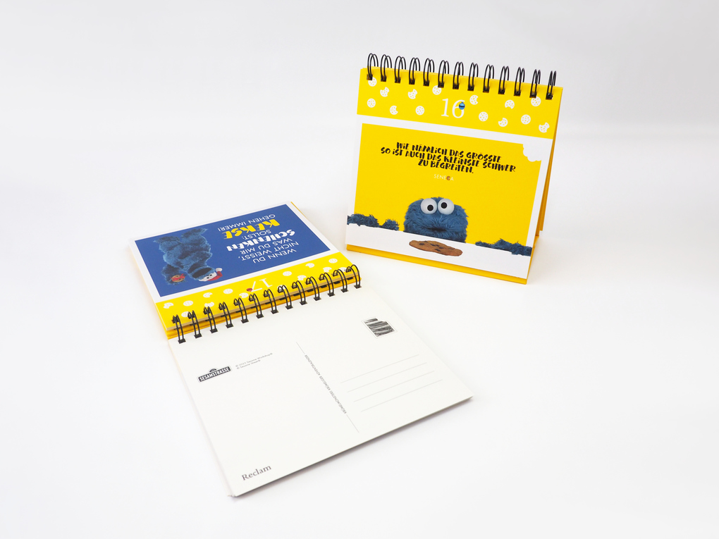 Weitere Ansicht: Krümelmonsters krümeliger Adventskalender. 24 Postkarten für die Weihnachtszeit (Advents-Postkartenaufsteller) | Das Krümelmonster