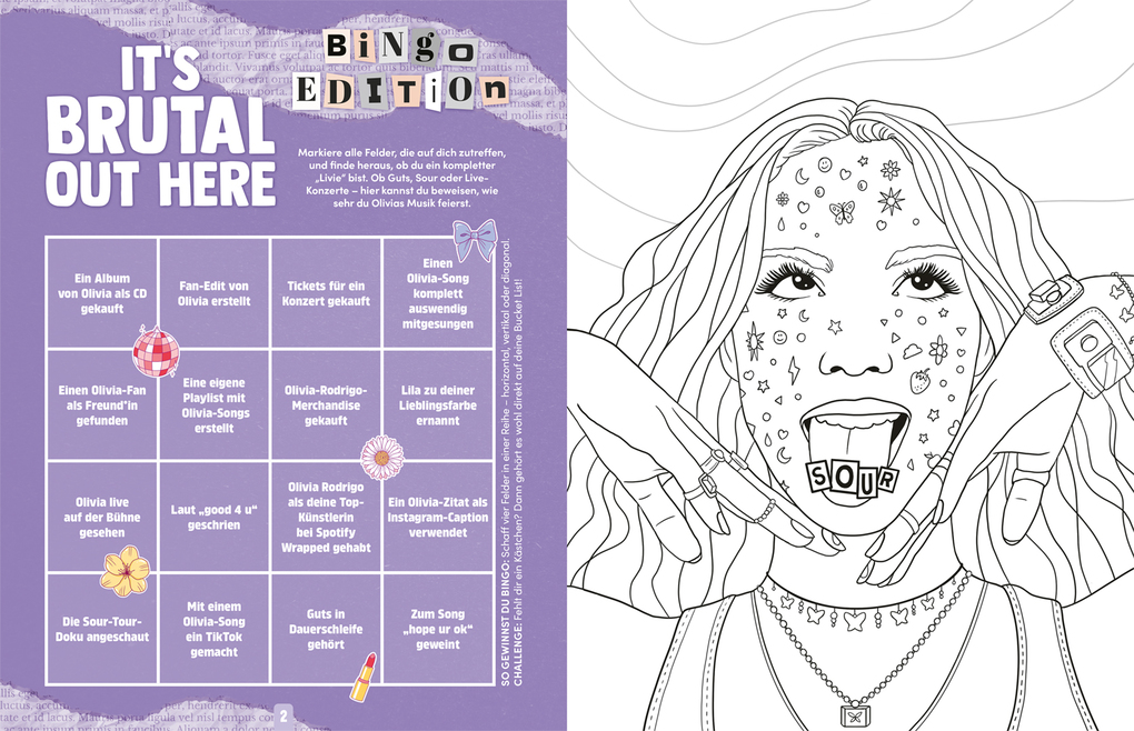 Weitere Ansicht: Das Olivia Rodrigo Kreativbuch | Beatrice Wagner