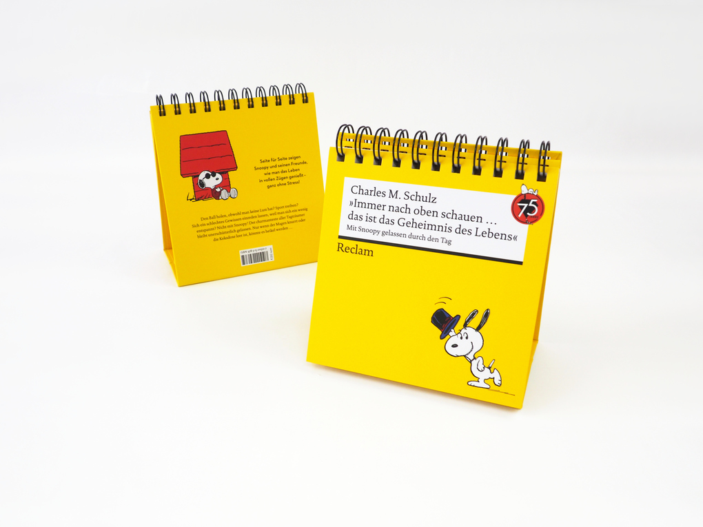Weitere Ansicht: "Immer nach oben schauen ... das ist das Geheimnis des Lebens". Mit Snoopy gelassen durch den Tag (Tischaufsteller) | Charles M. Schulz