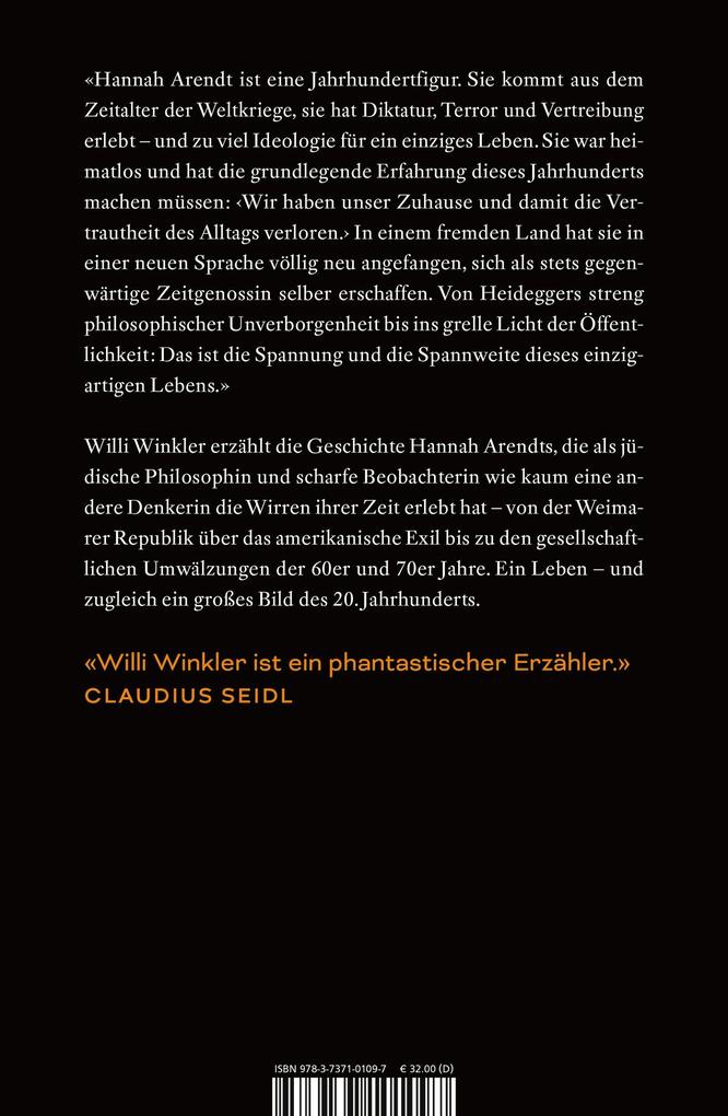 Weitere Ansicht: Hannah Arendt | Willi Winkler