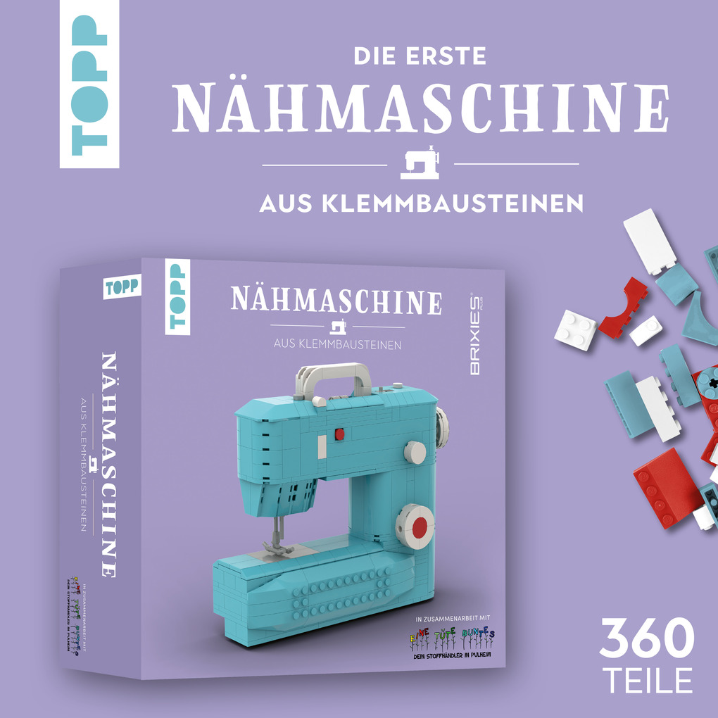 Weitere Ansicht: Nähmaschine aus Klemmbausteinen | Eine Tüte Buntes