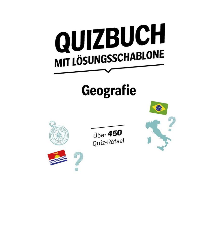Weitere Ansicht: Quizbuch mit Lösungsschablone Geografie