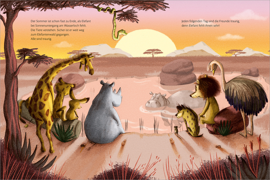 Weitere Ansicht: Das Geschenk des Elefanten. Eine Geschichte über Trauer und den Trost der Erinnerung | Tanja Wenz