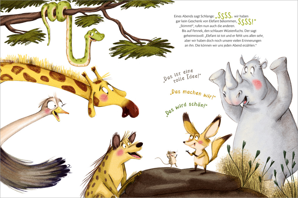 Weitere Ansicht: Das Geschenk des Elefanten. Eine Geschichte über Trauer und den Trost der Erinnerung | Tanja Wenz