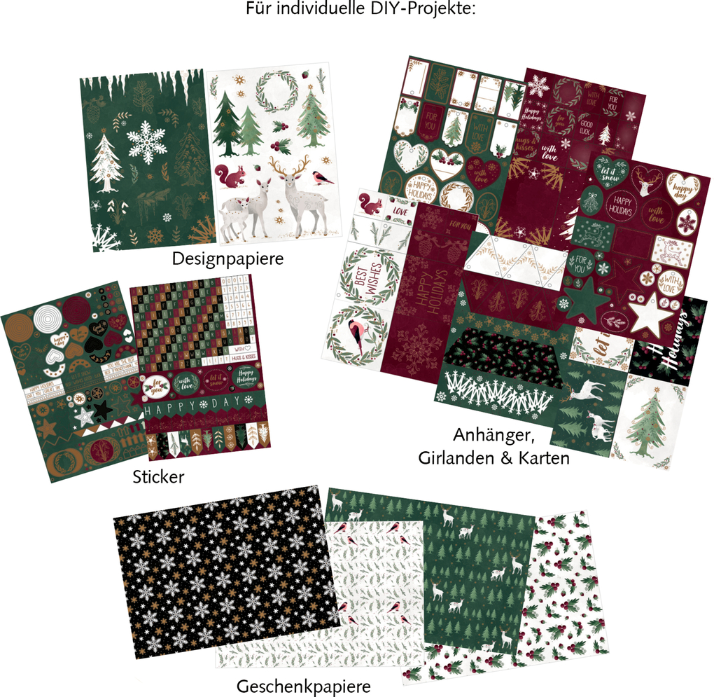 Weitere Ansicht: Designpapier-Kreativbuch Magic Winter