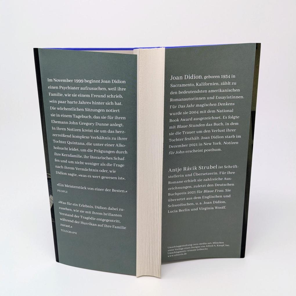 Weitere Ansicht: Notizen für John | Joan Didion