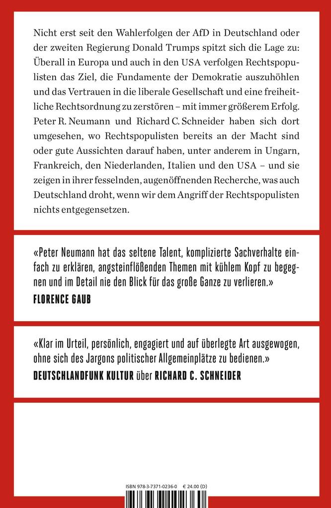 Weitere Ansicht: Das Sterben der Demokratie | Richard C. Schneider, Peter R. Neumann