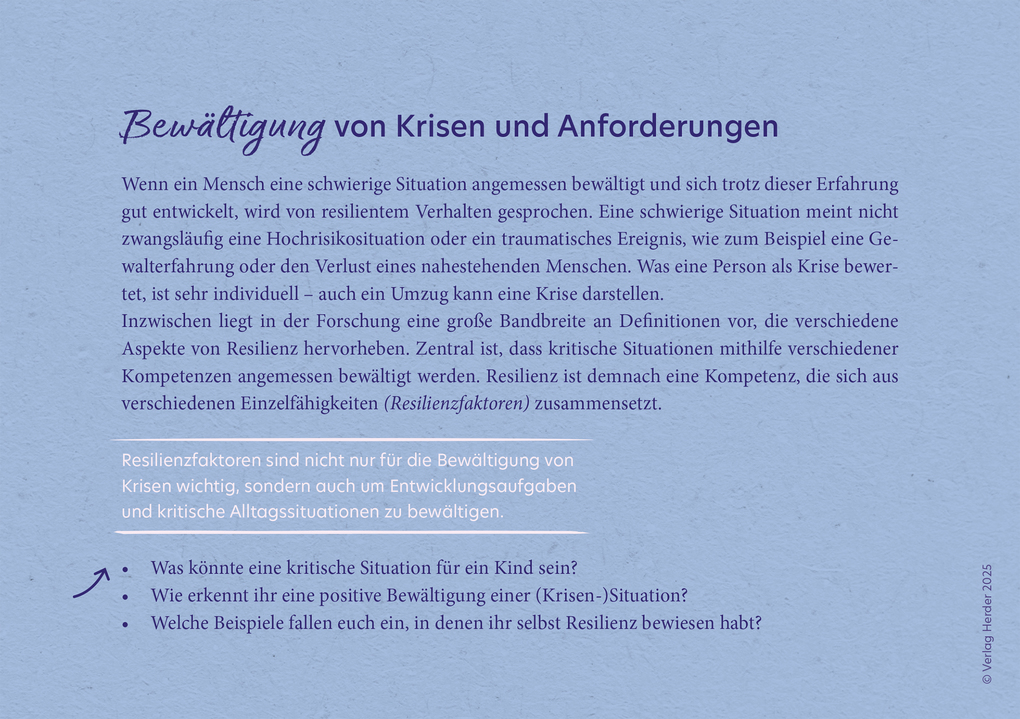 Weitere Ansicht: Resilienz im Kita-Alltag. 40 Reflexionskarten für die Teamarbeit | Katrin Höfler, Maike Rönnau-Böse, Klaus Fröhlich-Gildhoff