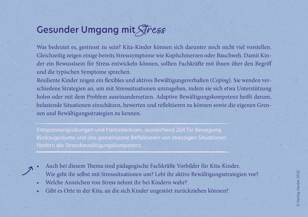 Weitere Ansicht: Resilienz im Kita-Alltag. 40 Reflexionskarten für die Teamarbeit | Katrin Höfler, Maike Rönnau-Böse, Klaus Fröhlich-Gildhoff
