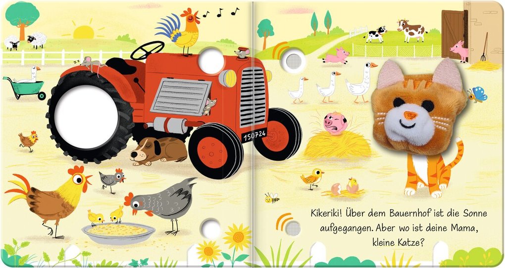 Weitere Ansicht: Mein Fingerpuppen-Soundbuch - Kleine Katze auf dem Bauernhof | Émilie Collet