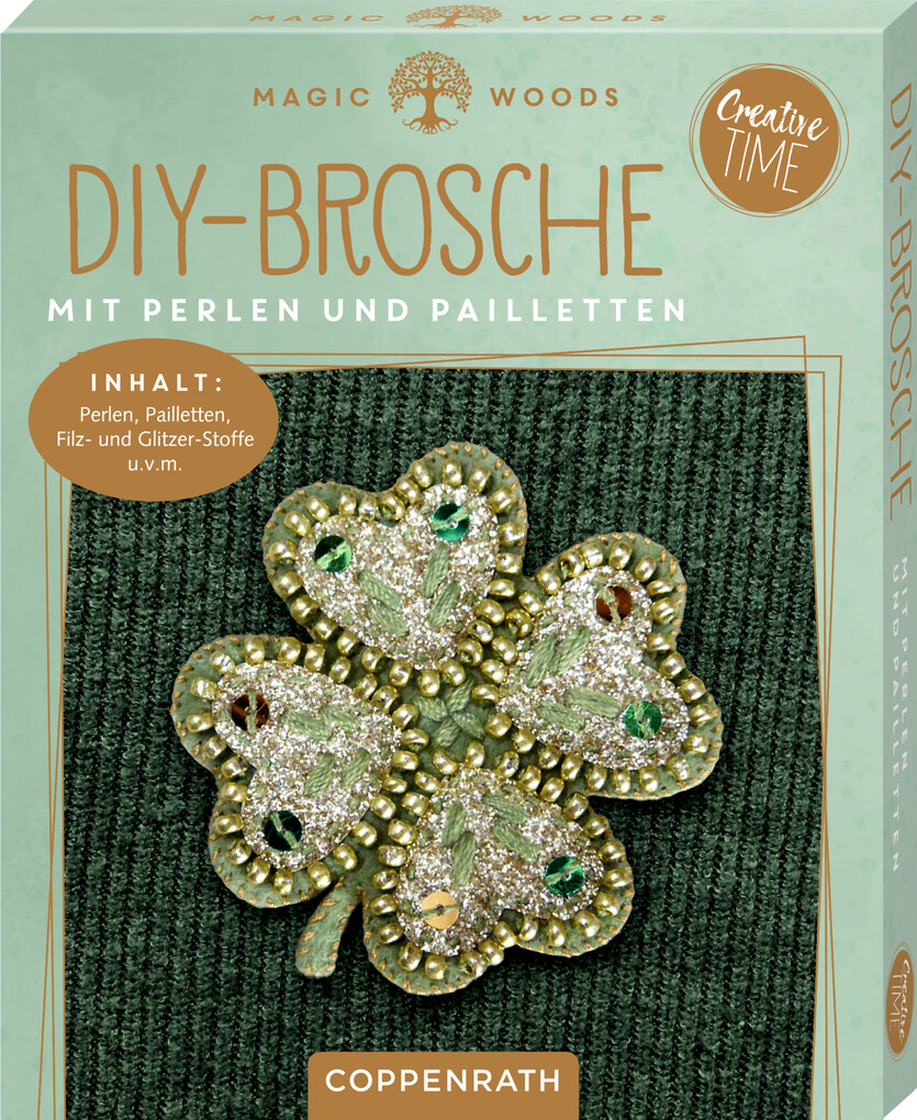 Weitere Ansicht: DIY-Broschen mit Perlen und Pailletten