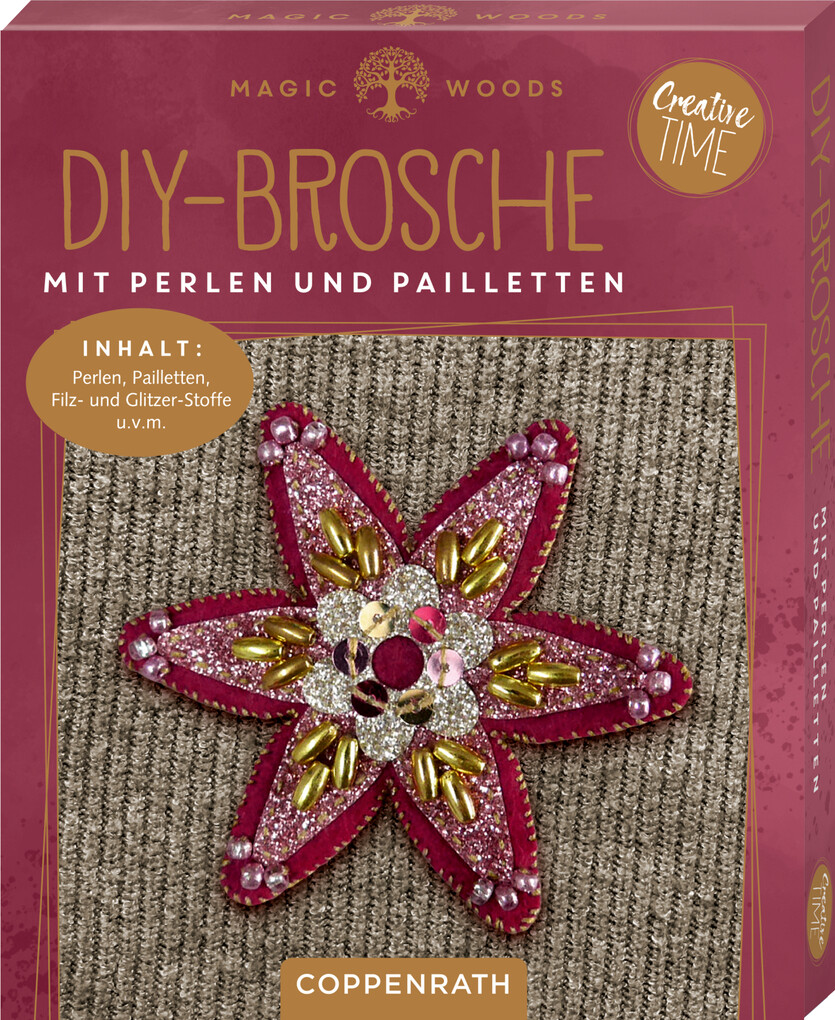 Weitere Ansicht: DIY-Broschen mit Perlen und Pailletten