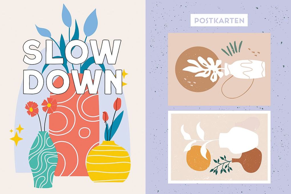 Weitere Ansicht: Flow® Ausmalbuch. Floral Edition | Yani Hamdy, Tara Deacon, Florine Glück, Lotte Dirks