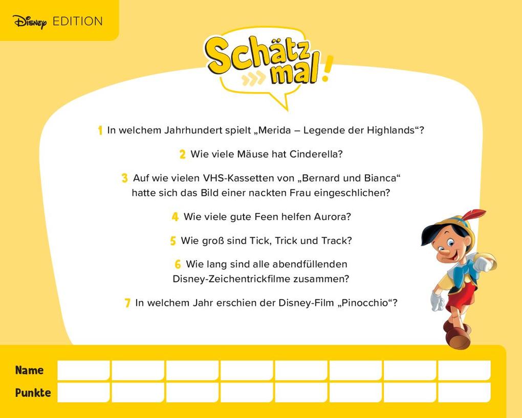 Weitere Ansicht: Schätz mal! Disney Edition