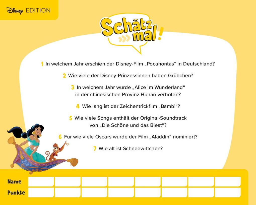 Weitere Ansicht: Schätz mal! Disney Edition