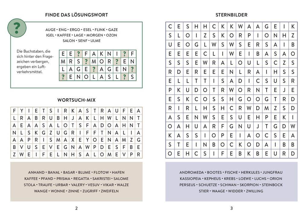 Weitere Ansicht: Wortsuchrätsel | Pen2nature