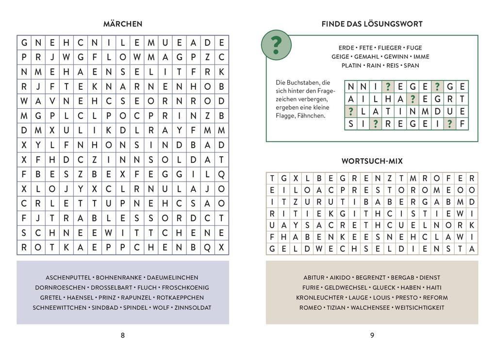 Weitere Ansicht: Wortsuchrätsel | Pen2nature