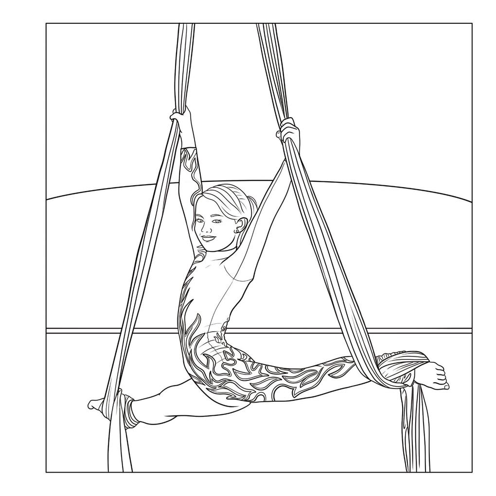 Weitere Ansicht: Akrobatik & Sport - Malbuch für Mädchen ab 8 Jahren mit 50 Ausmalbildern | Josef Mickey Müller