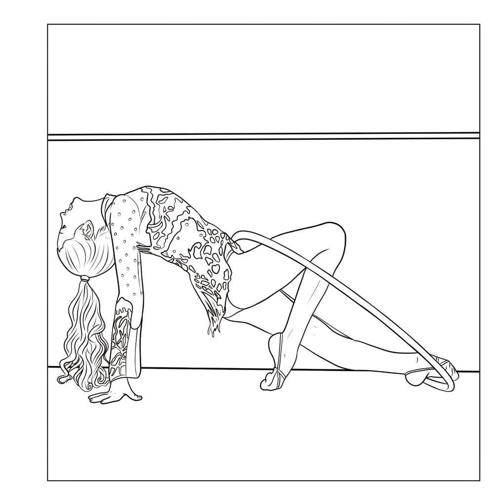 Weitere Ansicht: Akrobatik & Sport - Malbuch für Mädchen ab 8 Jahren mit 50 Ausmalbildern | Josef Mickey Müller