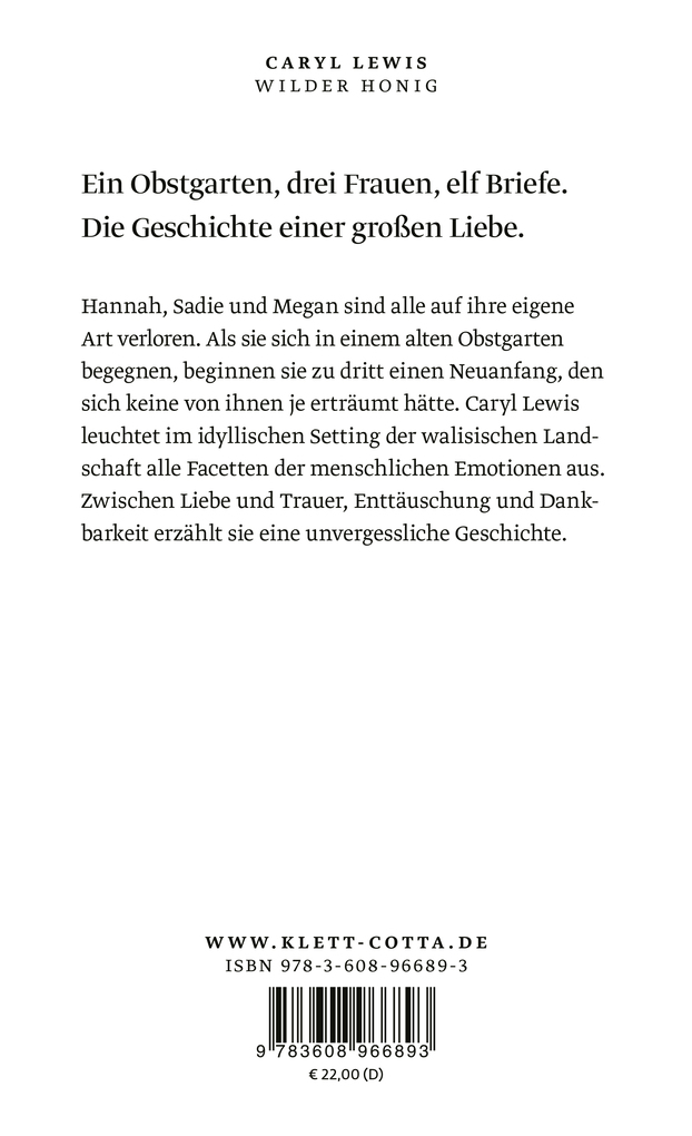 Weitere Ansicht: Wilder Honig | Caryl Lewis
