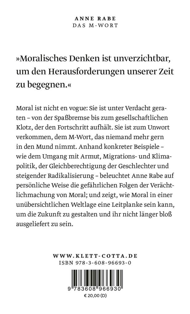 Weitere Ansicht: Das M-Wort | Anne Rabe