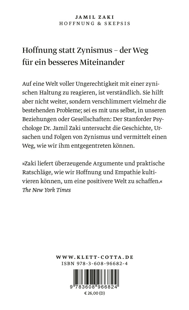 Weitere Ansicht: Hoffnung und Skepsis | Jamil Zaki