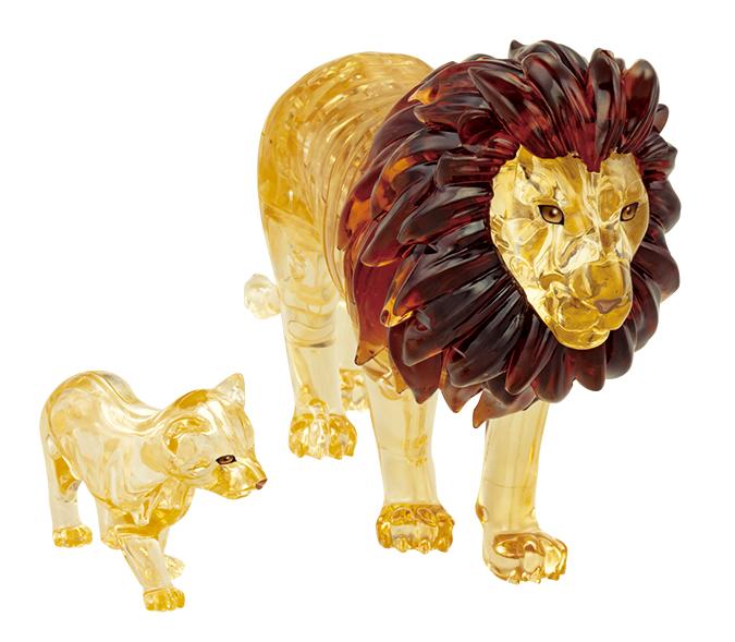 Weitere Ansicht: 3D Crystal Puzzle - Löwenpaar - 56 Teile