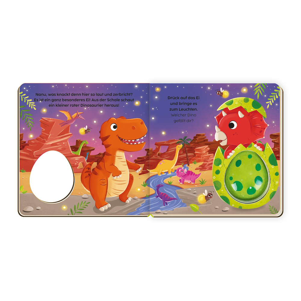 Weitere Ansicht: TRÖTSCH - Pappenbuch Leuchtbuch Der kleine Dino und seine Freunde| Ab 2 Jahren